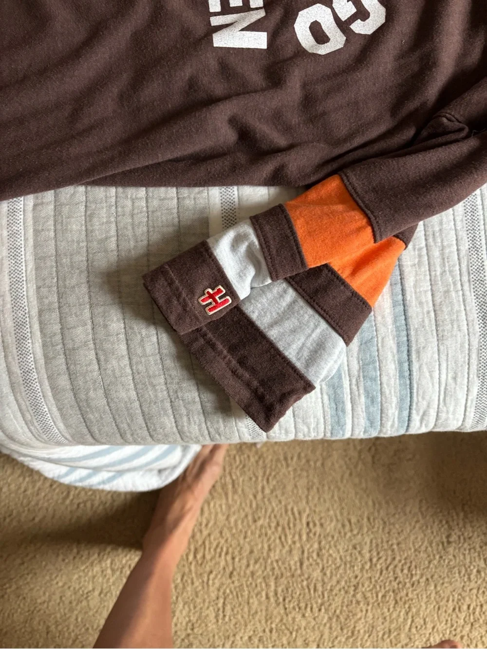 HOMAGE Cleveland Browns Tee with Orange Paw Graphic